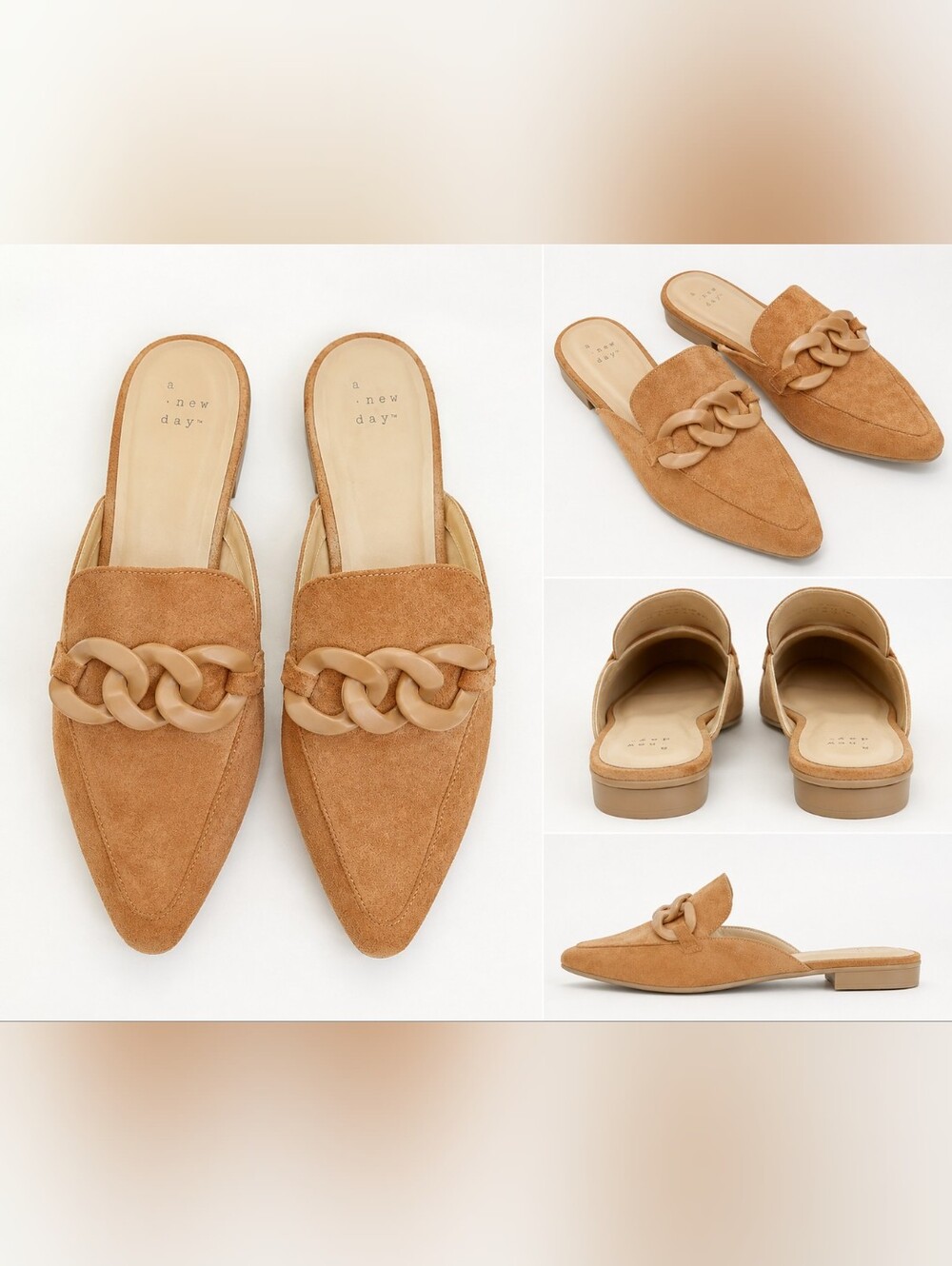 Women's Tan Suede Loafers